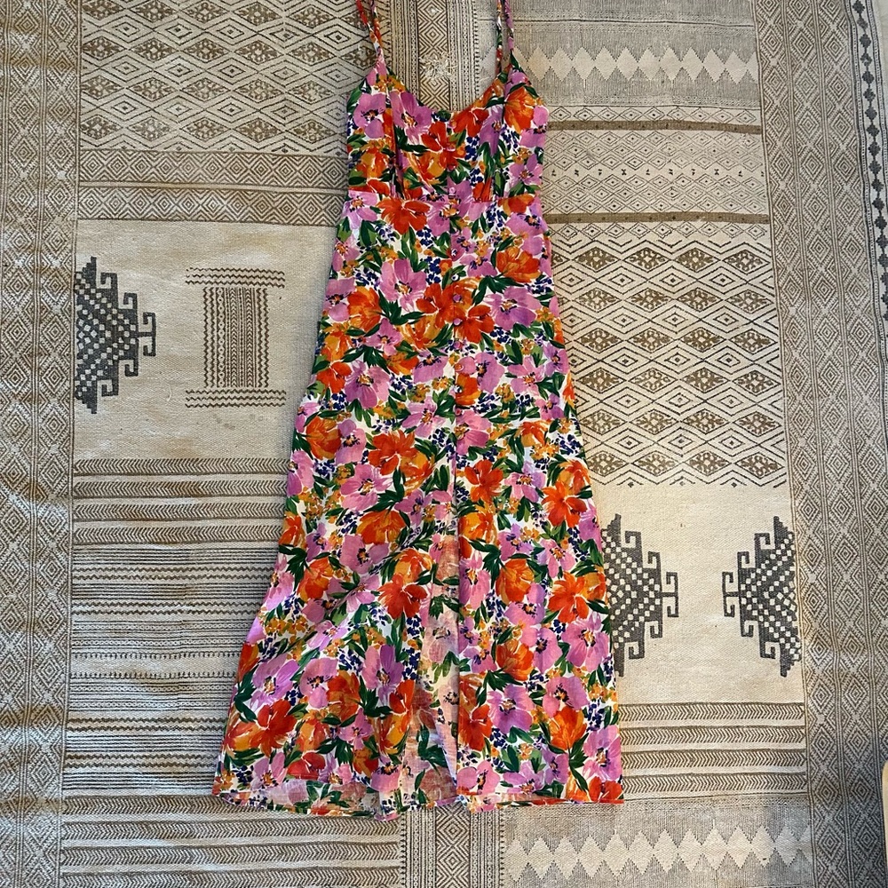 Zara midi floral dress